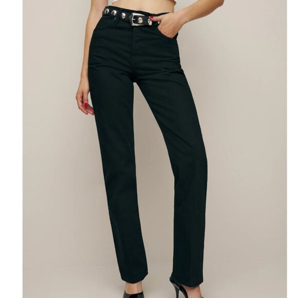 NWT Reformation X Camille Rowe Black Jeans, Size 29 - Picture 10 of 12